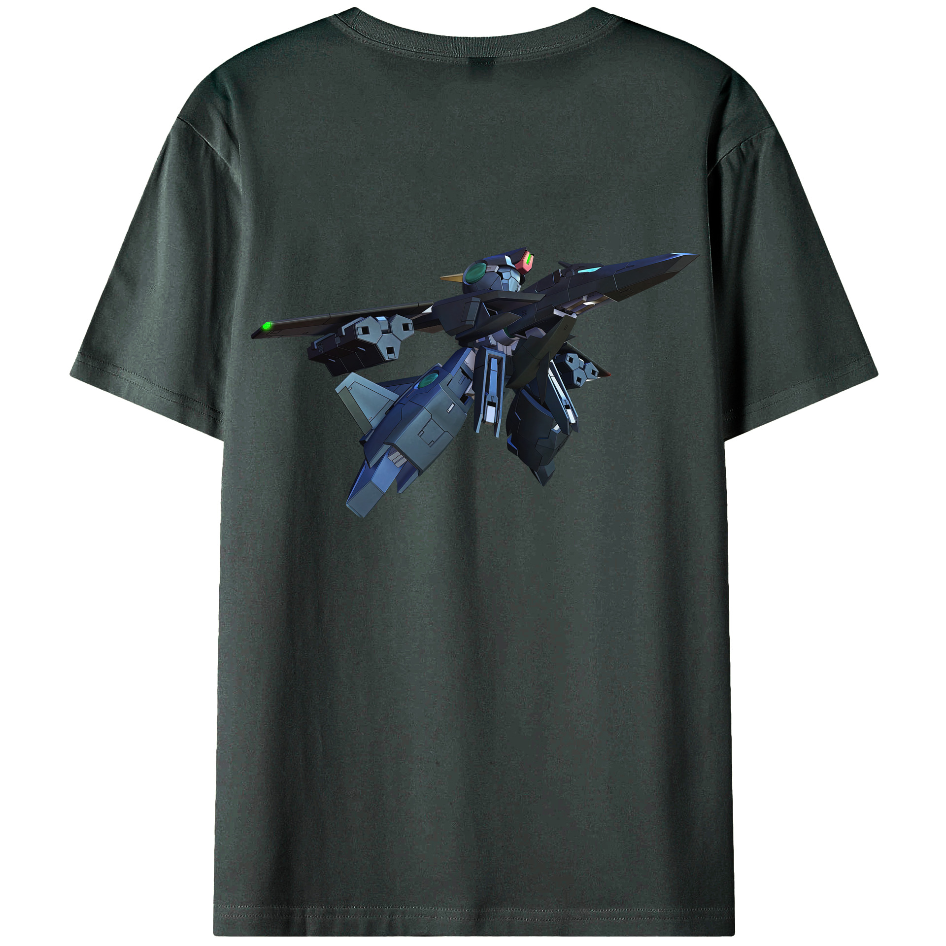 （画像用） 機動戦士ガンダム Mobile Suit Gundam 綿100％ メンズ半袖Tシャツ（バックプリント） 通気性